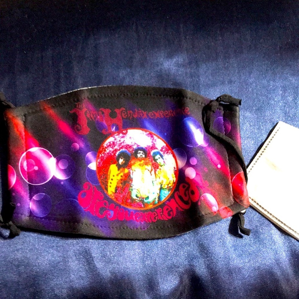 6/$20 New Jimi Hendrix Experience face mask